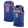 Punc NY.Knicks #8 OG Anunoby Blue Swingman Jerseys - Icon Edition