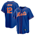 Punc NY.Mets #12 Francisco Lindor Player Royal Home Game Stitched Jerseys