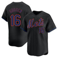 Punc NY.Mets #16 Dwight Gooden Player Black Alternate Home Limited Stitched Jerseys