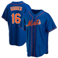 Punc NY.Mets #16 Dwight Gooden Player Royal Home Game Stitched Jerseys