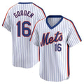 Punc NY.Mets #16 Dwight Gooden Player White Cooperstown Collection T-shirt Game Stitched Jerseys