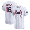 Punc NY.Mets #16 Dwight Gooden Player White Home Limited Elite Stitched Jerseys