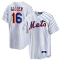 Punc NY.Mets #16 Dwight Gooden Player White Home Replica Stitched Jerseys