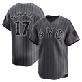 Punc NY.Mets #17 Keith Hernandez Player Gray City Connect Limited Stitched Jerseys
