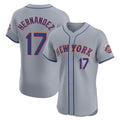 Punc NY.Mets #17 Keith Hernandez Player Gray Road Limited Elite Home Stitched Jerseys