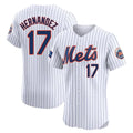Punc NY.Mets #17 Keith Hernandez Player White Home Limited Elite Stitched Jerseys