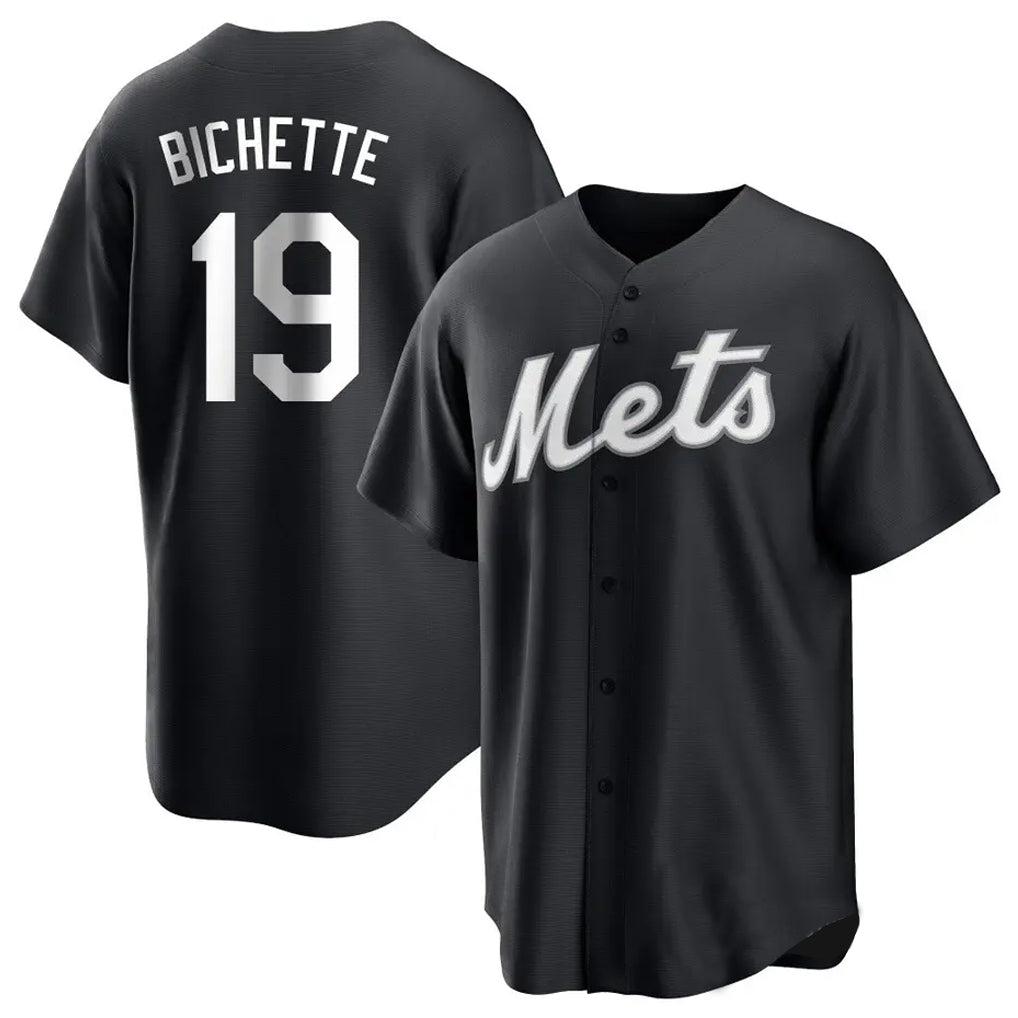 Punc NY.Mets #19 Bo Bichette Player Black Home Game Stitched Jerseys