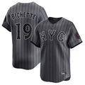 Punc NY.Mets #19 Bo Bichette Player Gray City Connect Limited Stitched Jerseys