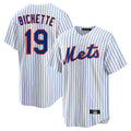 Punc NY.Mets #19 Bo Bichette Player White Home Replica Stitched Jerseys