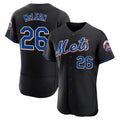 Punc NY.Mets #26 Nolan McLean Player Black Replica Home Limited Elite Stitched Jerseys