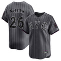 Punc NY.Mets #26 Nolan McLean Player Gray City Connect Limited Stitched Jerseys