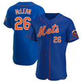 Punc NY.Mets #26 Nolan McLean Player Royal Limited Elite Home Stitched Jerseys