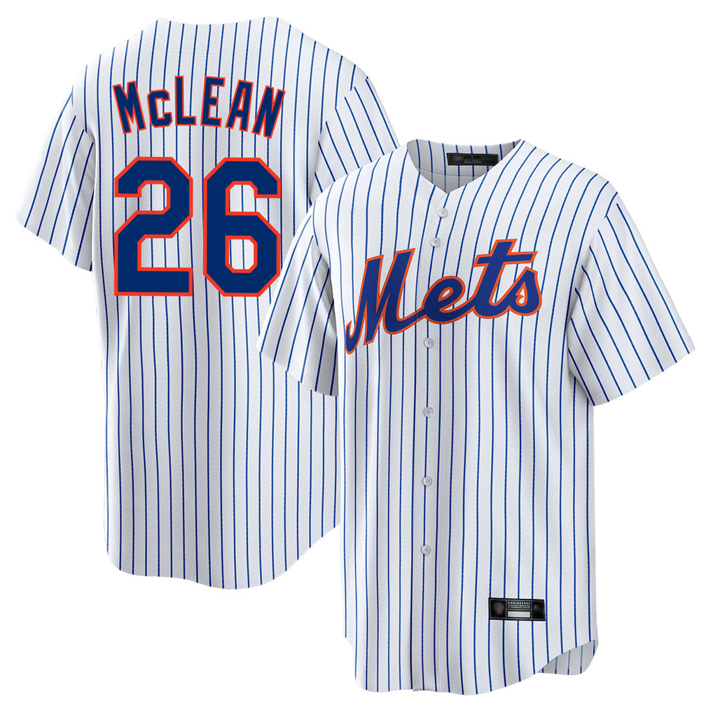Punc NY.Mets #26 Nolan McLean Player White Home Game Stitched Jerseys