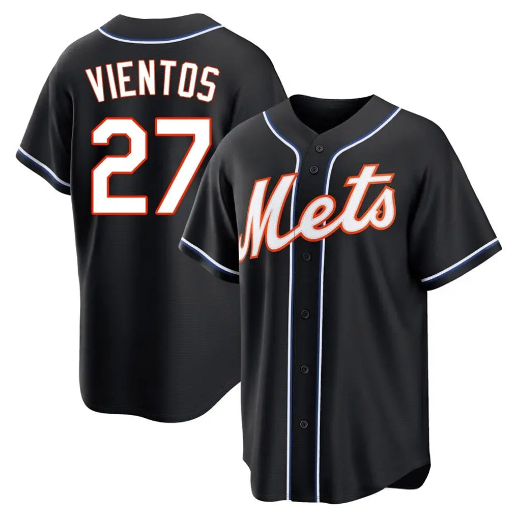 Punc NY.Mets #27 Mark Vientos Player Black Fashion Out Game Stitched Jerseys