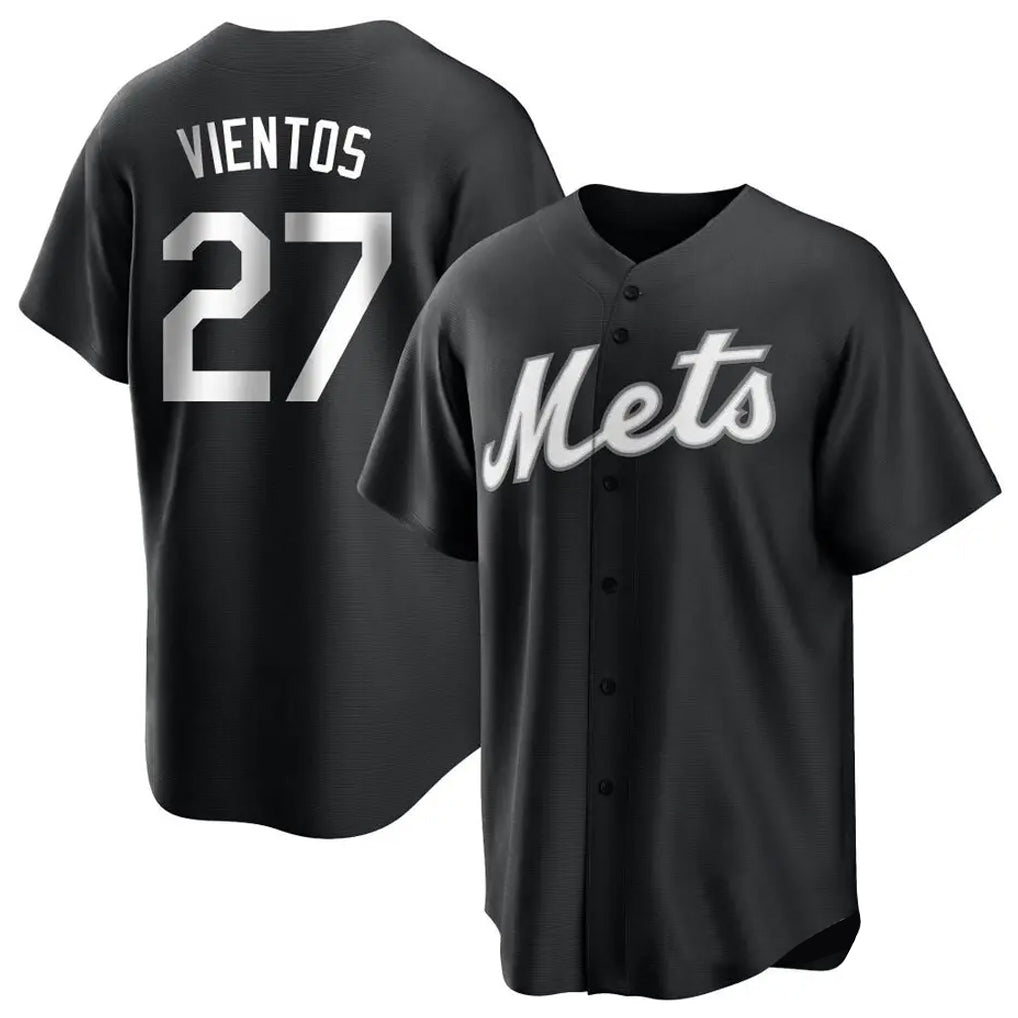 Punc NY.Mets #27 Mark Vientos Player Black Home Game Stitched Jerseys