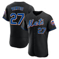 Punc NY.Mets #27 Mark Vientos Player Black Replica Home Limited Elite Stitched Jerseys