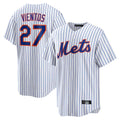 Punc NY.Mets #27 Mark Vientos Player White Home Game Stitched Jerseys