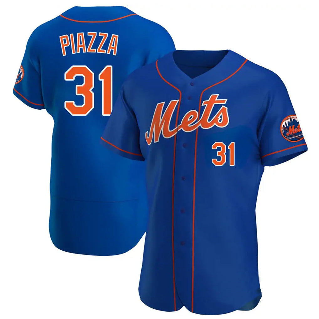 Punc NY.Mets #31 Mike Piazza Player Royal Limited Elite Home Stitched Jerseys