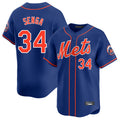 Punc NY.Mets #34 Kodai Senga Player Royal Home Limited Stitched Jerseys