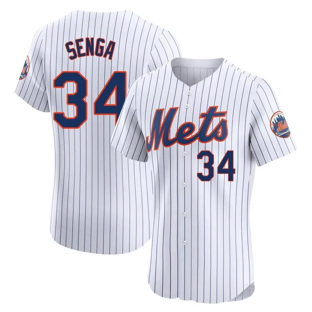 Punc NY.Mets #34 Kodai Senga Player White Home Limited Elite Stitched Jerseys