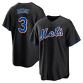 Punc NY.Mets #3 Carson Benge Player Black Replica Home Game Stitched Jerseys