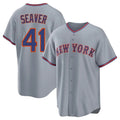 Punc NY.Mets #41 Tom Seaver Player Gray Road Home Game Stitched Jerseys