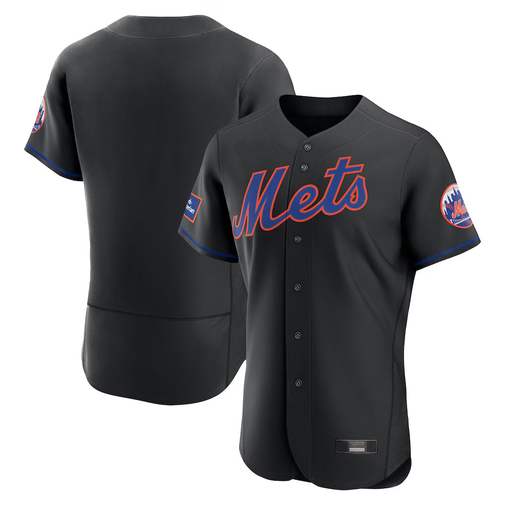 Punc NY.Mets Blank Player Black Alternate Elite Home Limited Stitched Jerseys
