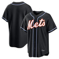 Punc NY.Mets Blank Player Fashion Black Out Game Stitched Jerseys