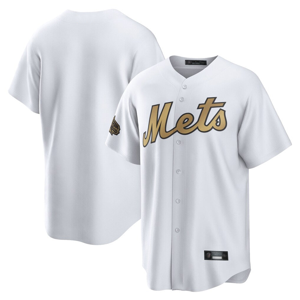 Punc NY.Mets Blank Player Gold Road Home Game Stitched Jerseys