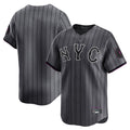 Punc NY.Mets Blank Player Gray City Connect Limited Stitched Jerseys