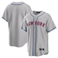 Punc NY.Mets Blank Player Gray Road Home Game Stitched Jerseys