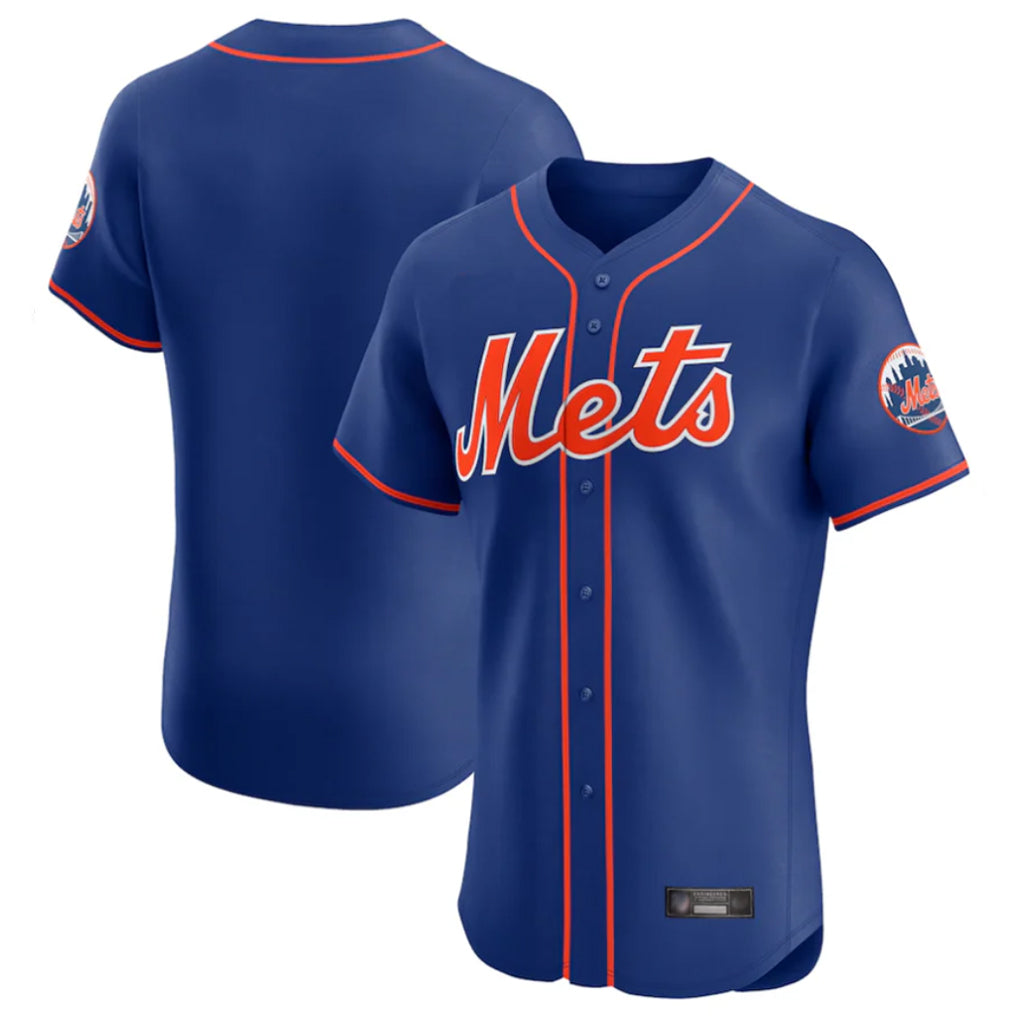 Punc NY.Mets Blank Player Royal Limited Elite Home Stitched Jerseys