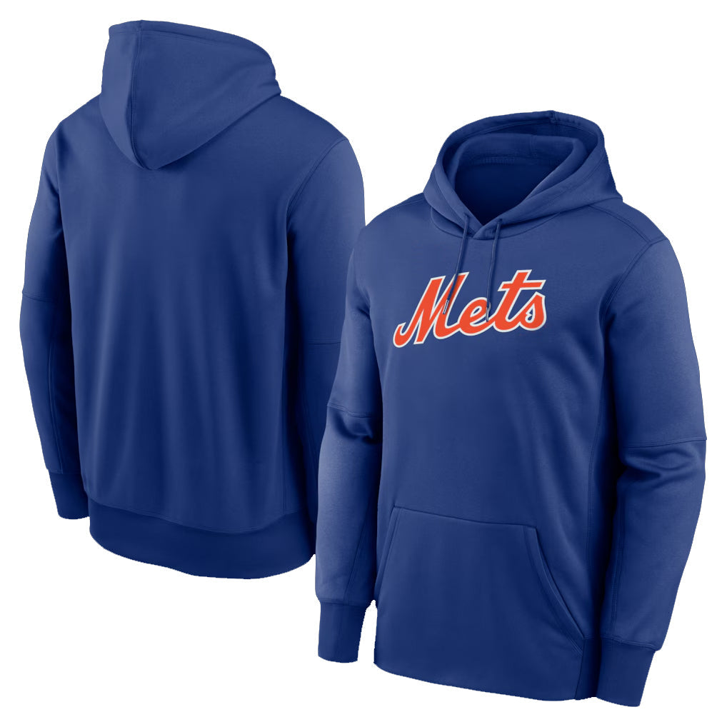 Punc NY.Mets Blank Player Royal Primary Therma Hoodie Stitched Jerseys