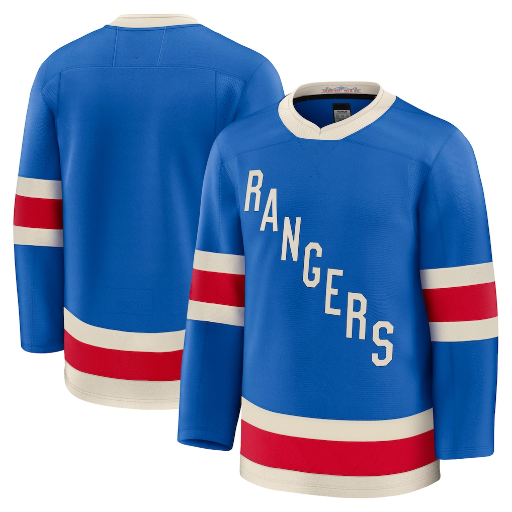 Punc NY.Rangers Blue Centennial Premium Jerseys