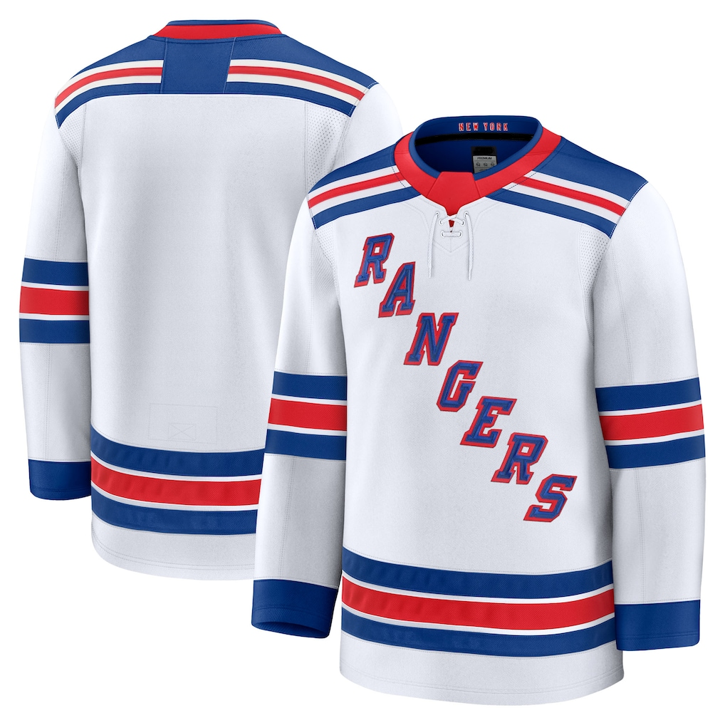 Punc NY.Rangers White Away Premium Jerseys