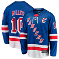 Punc NY.Rangers #10 JT Miller Blue Home Captain's Patch Breakaway Jerseys
