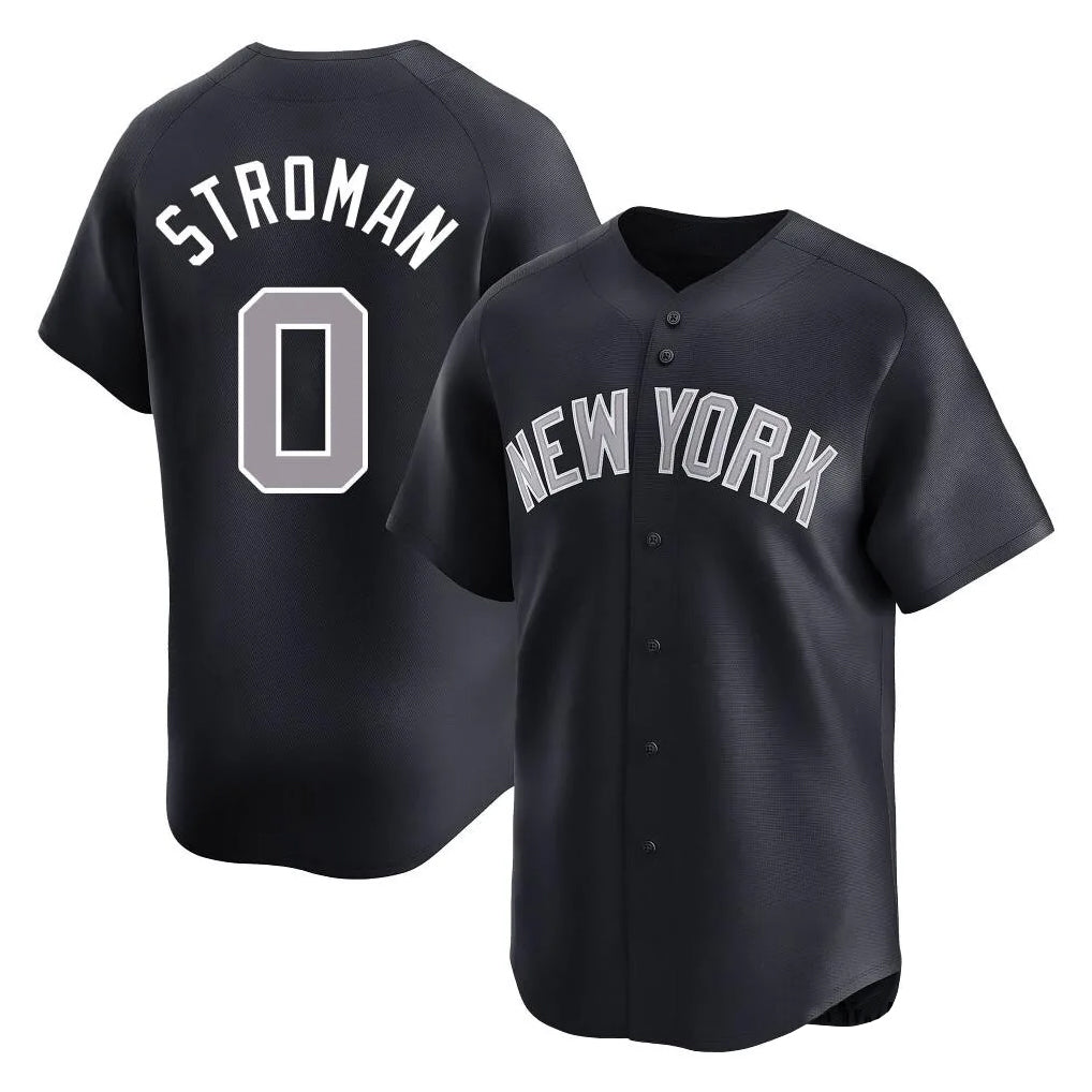 Punc NY.Yankees #0 Marcus Stroman Player Navy Limited Home Stitched Jerseys