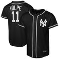 Punc NY.Yankees #11 Anthony Volpe Player Black Out Game Stitched Jerseys