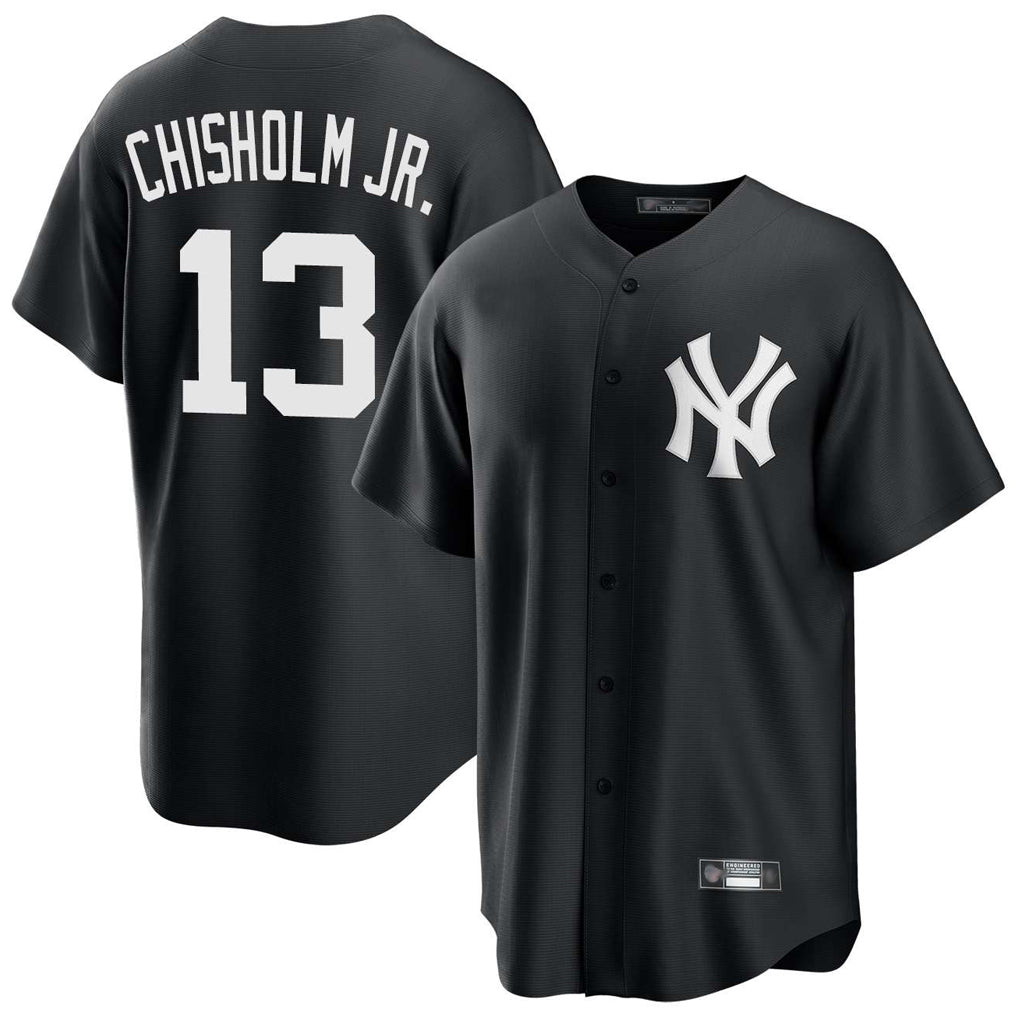 Punc NY.Yankees #13 Jazz Chisholm Jr Player Black Game Stitched Jerseys
