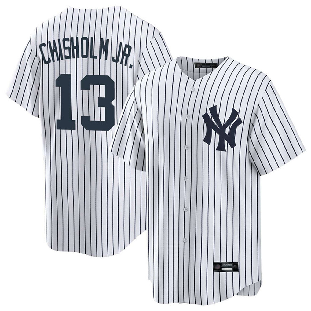 Punc NY.Yankees #13 Jazz Chisholm Jr Player White Game Home Stitched Jerseys
