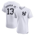 Punc NY.Yankees #13 Jazz Chisholm Jr Player White Limited Elite Home Stitched Jerseys