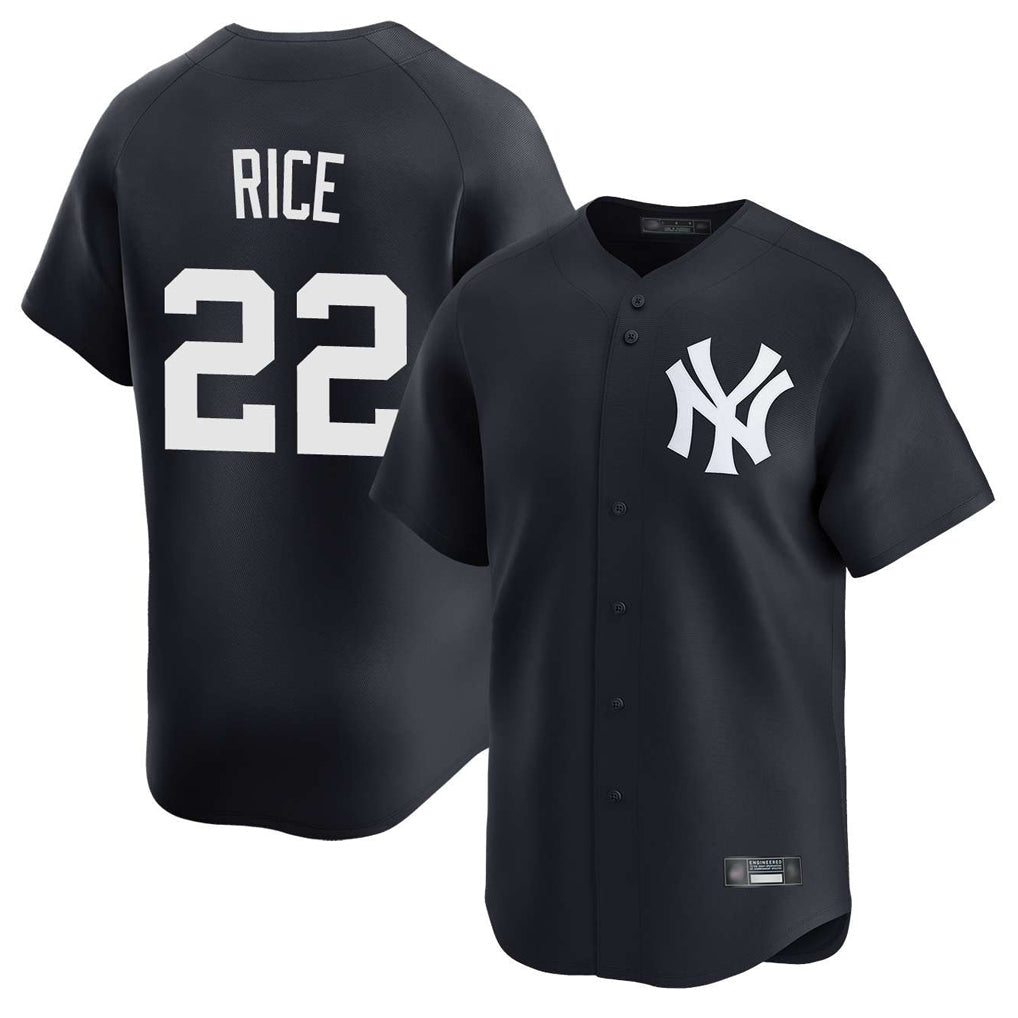 Punc NY.Yankees #22 Ben Rice Player Navy Alternate Limited Home Stitched Jerseys