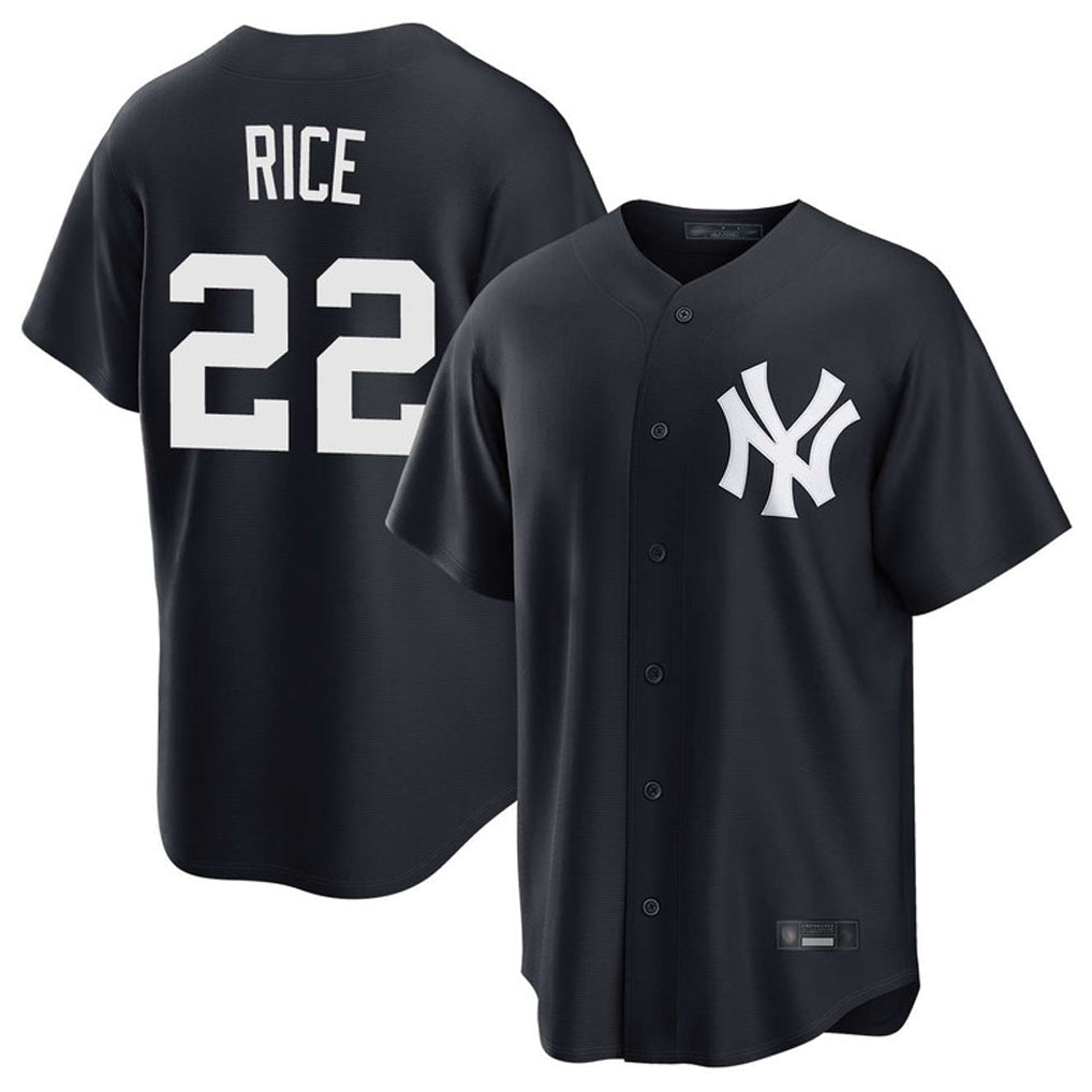 Punc NY.Yankees #22 Ben Rice Player Navy Game Home Stitched Jerseys