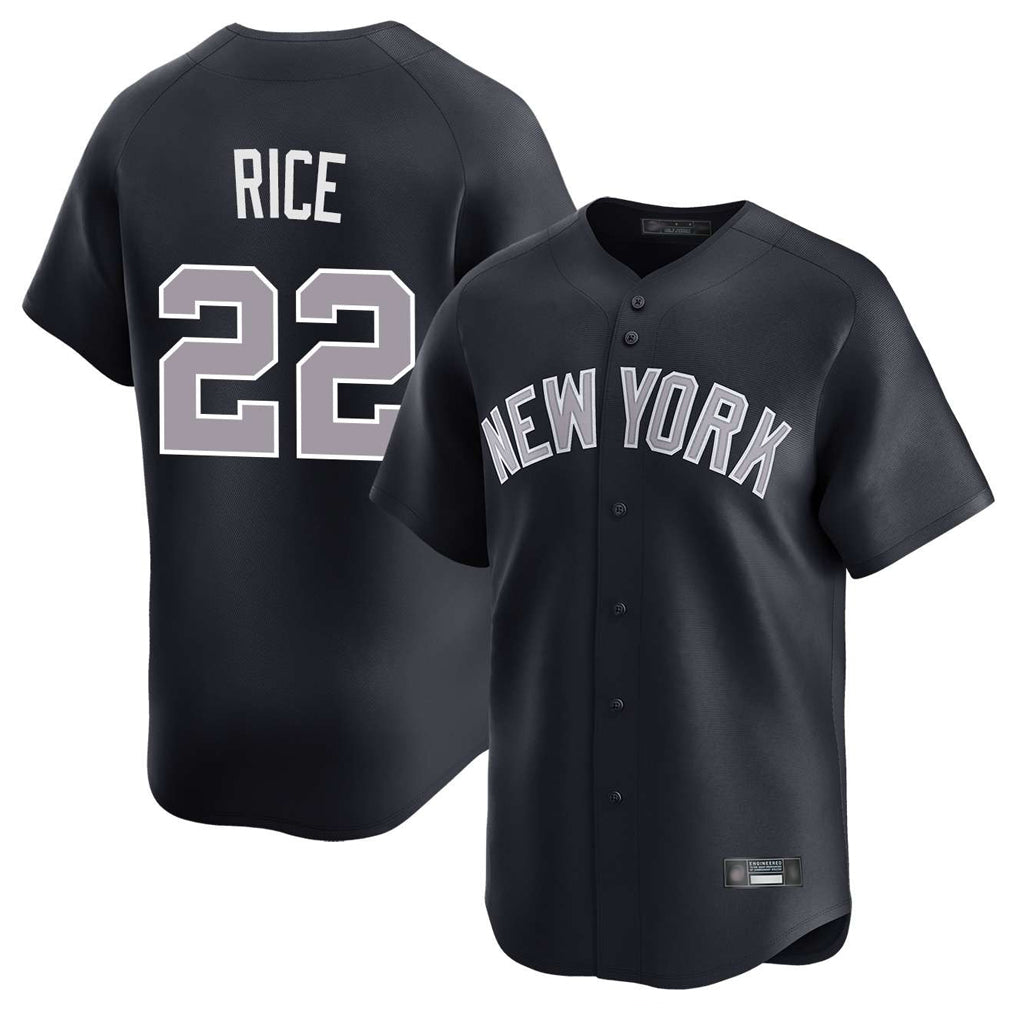 Punc NY.Yankees #22 Ben Rice Player Navy Limited Home Stitched Jerseys