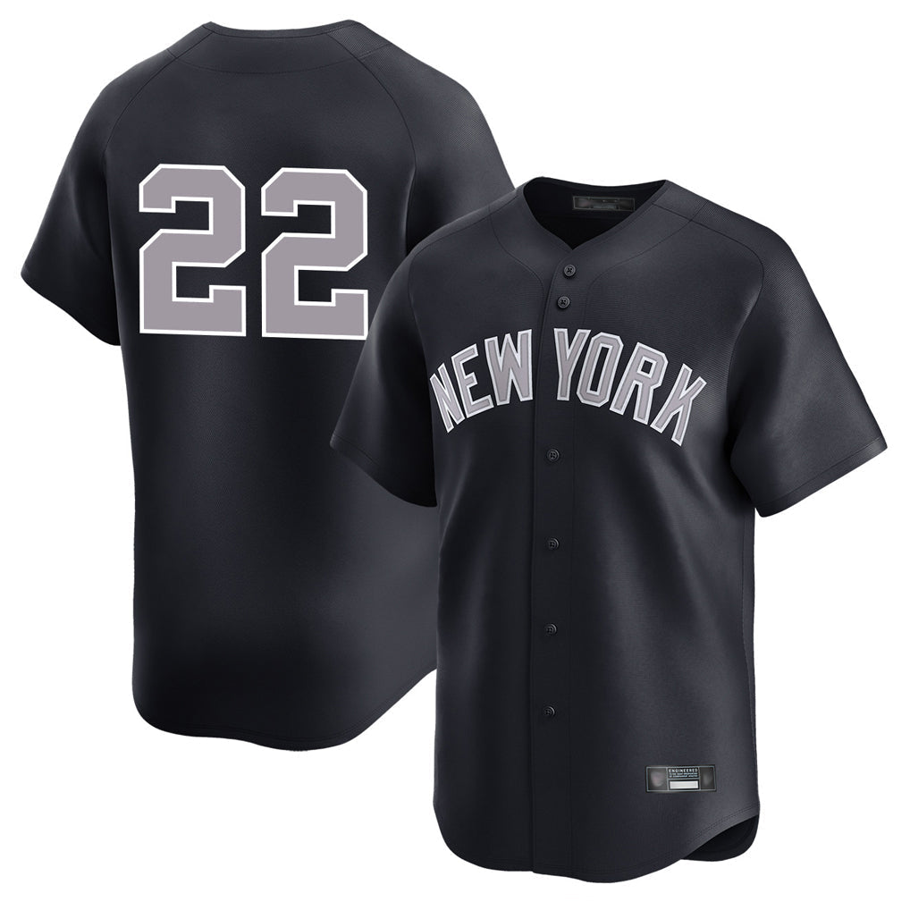 Punc NY.Yankees #22 Ben Rice Player Navy Limited Stitched Jerseys