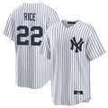 Punc NY.Yankees #22 Ben Rice Player White Game Home Stitched Jerseys
