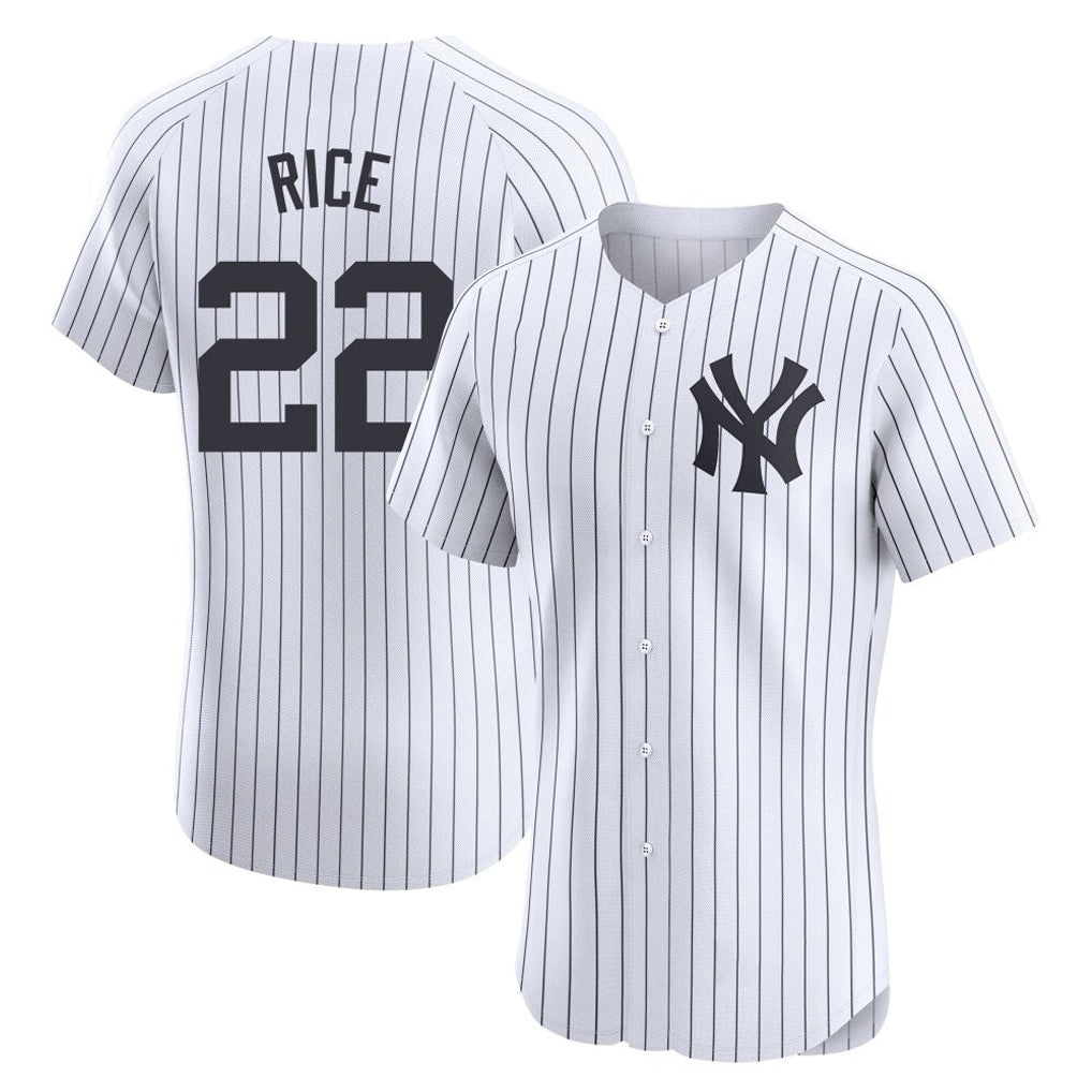 Punc NY.Yankees #22 Ben Rice Player White Limited Elite Home Stitched Jerseys