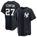 Punc NY.Yankees #27 Giancarlo Stanton Player Navy Game Stitched Jerseys