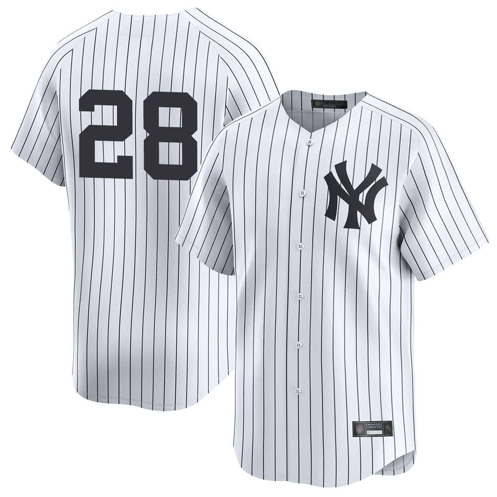 Punc NY.Yankees #28 Austin Wells Player White Limited Stitched Jerseys