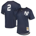 Punc NY.Yankees #2 Derek Jeter Player Navy Mitchell & Ness Limited Stitched Jerseys